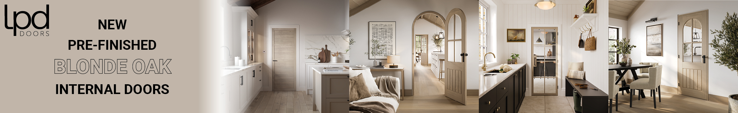 Blonde Oak Doors