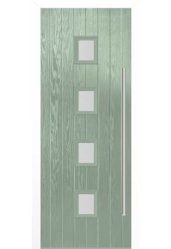 External GRP Composite Pre Hung Doorset with PVC-U Frame