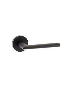 Georgia Lever on Round Rose Matt Black