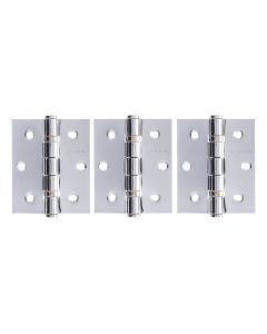 Chase Atlantic Ball Bearing Hinges 3" x 2.5" x 2.5mm set of 3 - Polished Chrome