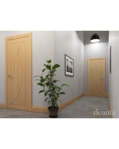 Deanta Amalfi Prefinished Internal Oak Door 35AMAX Lifestyle Image