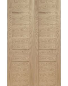 Palermo Internal Oak Rebated Door Pair Untreated