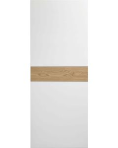 Internal Door White and Oak Asti Prefinished