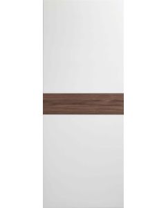 Internal Door White and Walnut Asti Prefinished DISCONTINUED