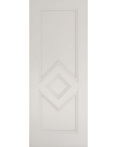 White primed Ascot Fire Door flat image