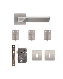 Deanta Athens Mortice Kit Satin Nickel 3 lever locks are often fitted internally,