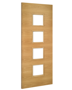 Fire Door Oak Augusta Glazed