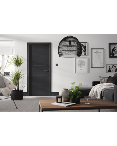 LPD Vancouver Laminate Pre-finished Black Ash Laminate with light grey grooves
