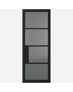 Internal Door Black Chelsea Tinted Glass LPD Doors