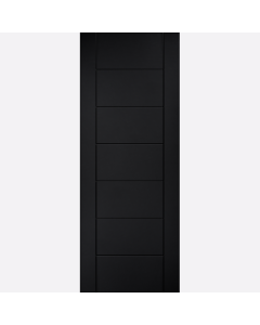 BLACK LAMINATE LINEAR 7 Panel Internal Door by LPD Doors