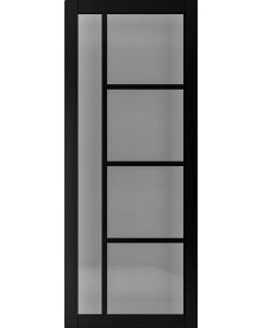 Deanta Brixton Black Prefinished Tinted Glazed Internal Door