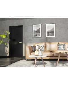 Deanta Brixton Black Prefinished Internal Door