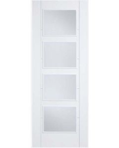 Internal Door White Primed Vancouver 4 Light Clear Glass
