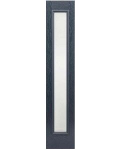 External Sidelight Composite GRP Frosted Glass Prefinished Grey