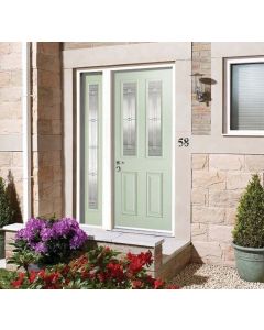 External GRP Malton Green with Elegant Glass