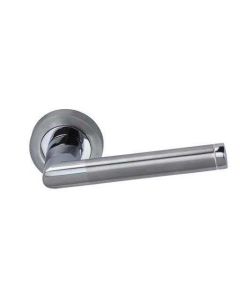 Internal Darcel Door Handle Nathalie Satin Chrome Polished Chrome