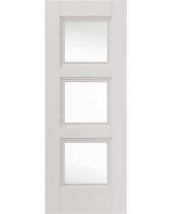 Catton Clear Glazed White Primed Internal Door