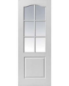 Internal Door White Moulded Classique 6 Light