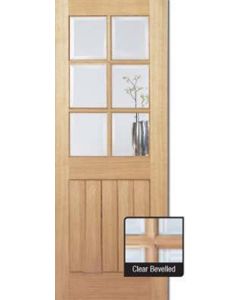 LPD DOORS Internal Door Oak Mexicano 6 Light Untreated