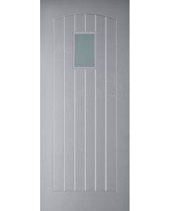 PM Mendes Devon Obscure Glass Thermal Grey Primed External Door