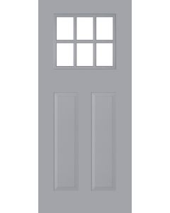 Mendes Dorset Clear Glass Thermawood Grey Primed External Door U values 1.32-1.36 W/(m2.K)