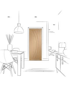 XL Joinery Internal Door Oak Salerno Untreated