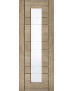 Internal Door Light Grey Edmonton Clear Glass Prefinished