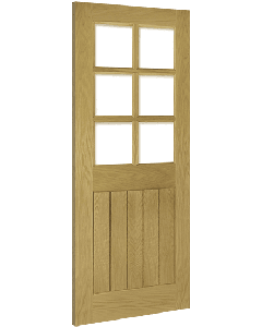 Oak Ely 6 Light Glazed Door Deanta