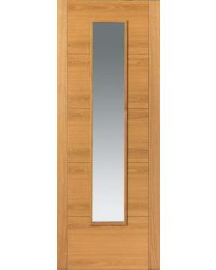 JB Kind Tigris Oak Slim Glazed Internal Door Prefinished