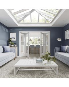 Internal White Primed Freefold Door System Frame Only Lifestyle