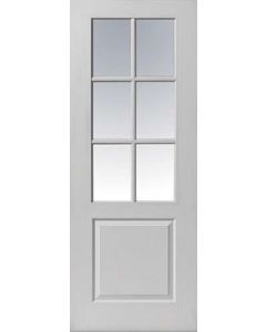 Internal Door White Moulded Faro Glazed