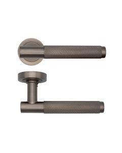 Deanta Sparta Matt Satin Black Nickel Pair of Door Handles