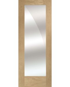Internal Door Oak Pattern 10 with Mirror Glass Untreated