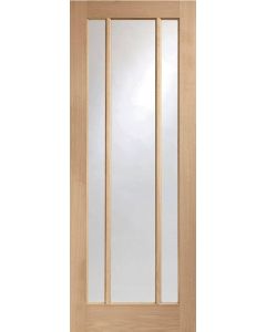 Worcester Internal Oak Door with Clear Glass XL Joinery