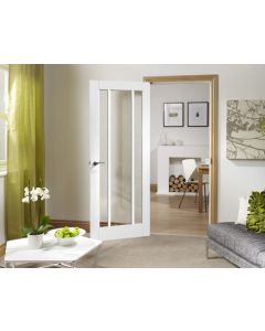 Internal Door White Primed Worcester Clear Glass 