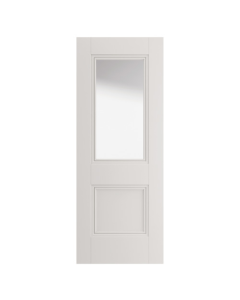 JB Kind Hardwick Clear Glass White Primed Internal Door