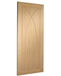 Pesaro Internal Door Oak Prefinished XL Joinery Angled Image