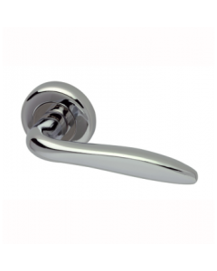 Internal Door Handle E-Kappa Polished Chrome on Round Rose