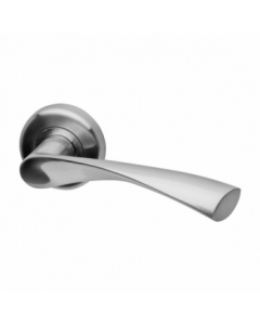 Internal Door Handle E-ZETA Polished Chrome on Round Rose