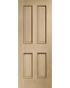 XL Joinery Victorian 4 Panel With Raised Mouldings Internal Oak Door untreated
