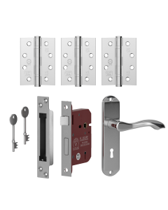 LPD External Handle Set Polished Chrome Tone