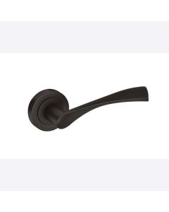 Internal Door HARDWARE PACK Lupus On Round Rose MATT BLACK LPD