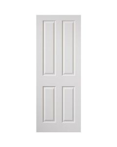 JB Kind Canterbury White Internal Door - Grained