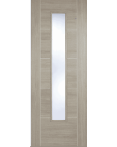 Internal Door Light Grey laminate Vancouver with Clear Glass
