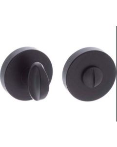 Round Rose Matt Black Thumbturn