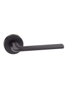 Internal Door Handle Milly Forme Designer Lever on Minimal Round Rose MATT BLACK 