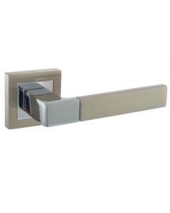Montana Designer Lever on Square Rose Dual Finish