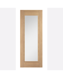 Carinia 1 Light Clear Glazed Untreated Oak Internal Door by LPD Doors
