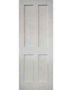 Internal Door White Primed Oak Essex 4 Panel with Bead