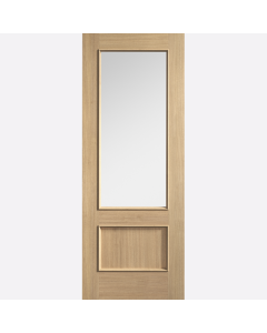 Murcia Clear Glass Prefinished Oak Internal Door by LPD Doors